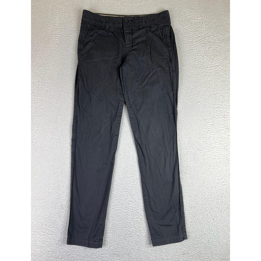 Vince Womens Gray Stretch Twill Pleated Slim Chino Ankle Pants 0 V1464 20742